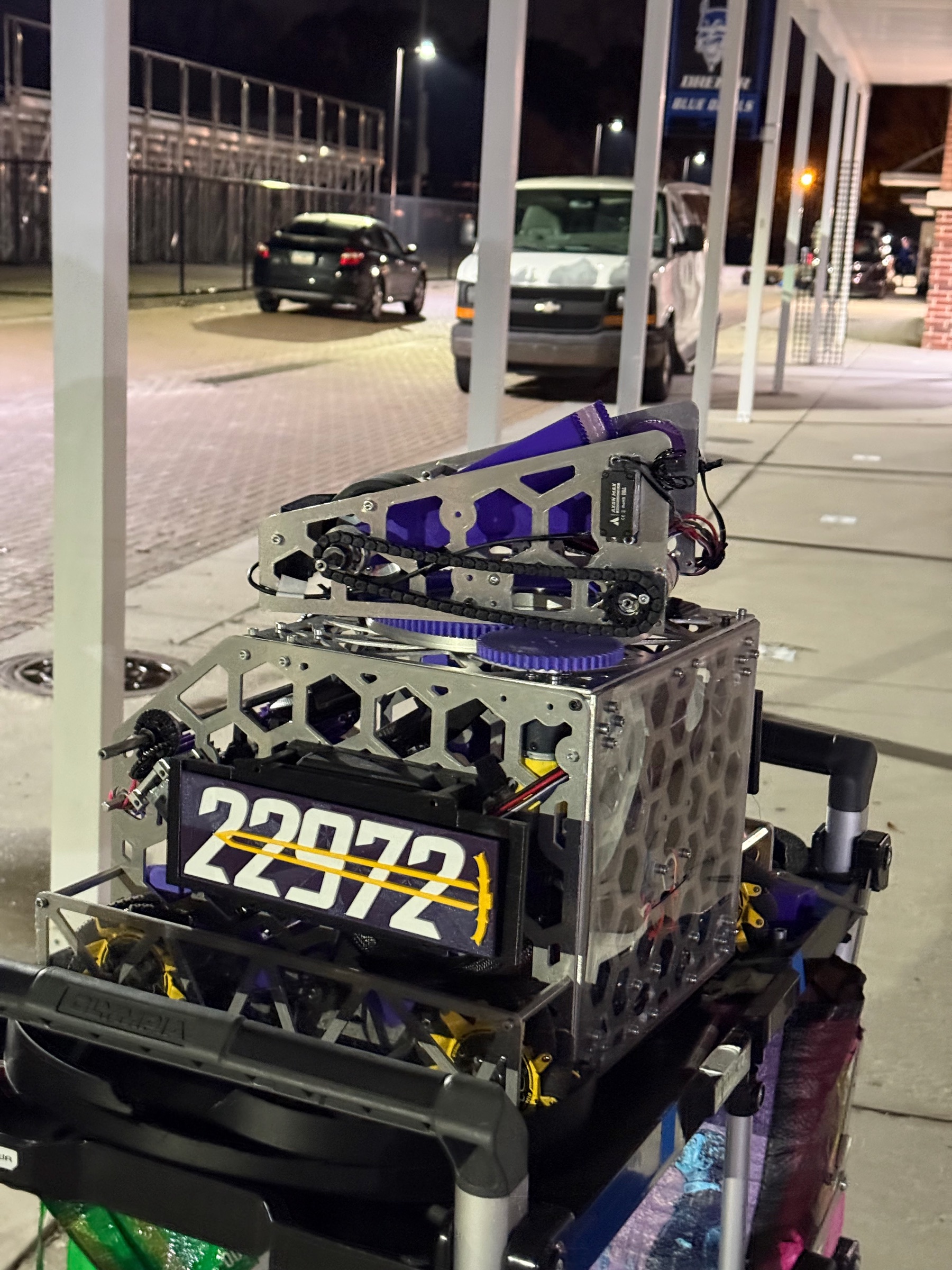 The completed FTC Team 22972 Excalibur DECODE robot