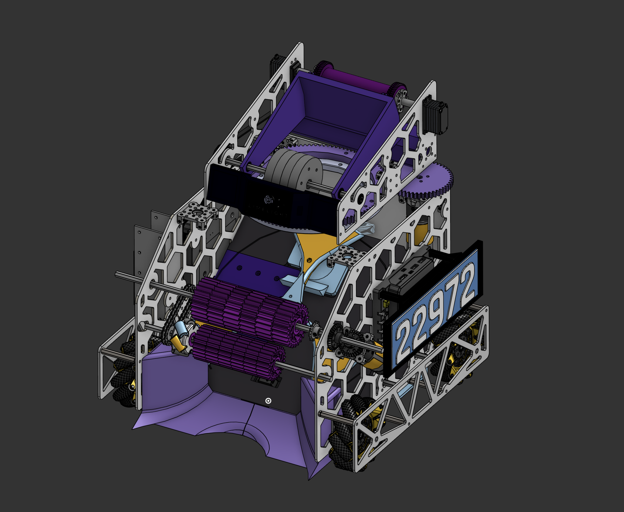 CAD model of Excalibur's complete DECODE robot
